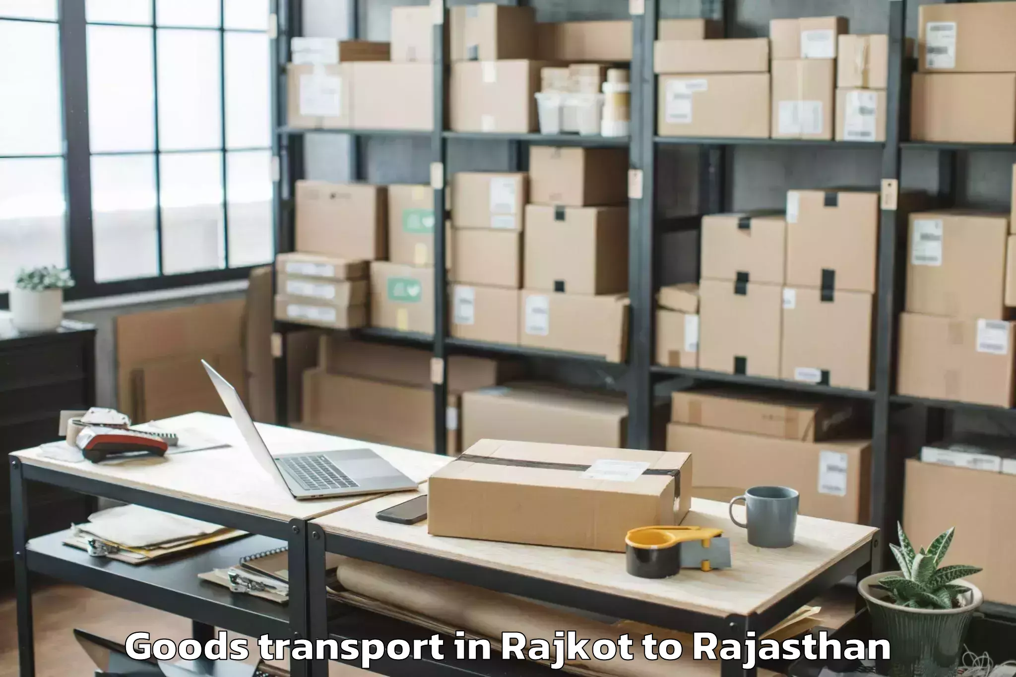 Efficient Rajkot to Rajgarh Rajasthan Goods Transport